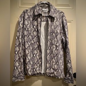 Canvas Snakeskin Jacket
